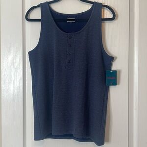 Tommy John Loungewear Waffle Lounge Tank Top Night Sky Size Large